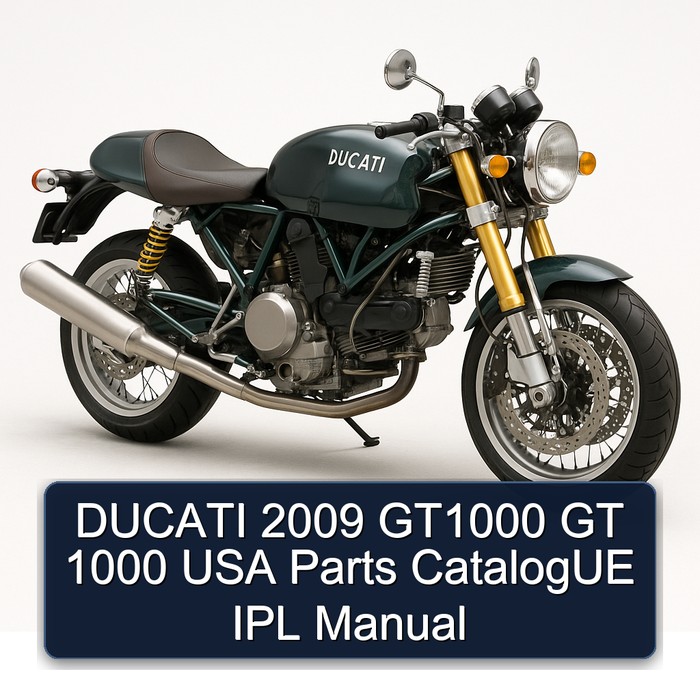 DUCATI 2009 GT1000 GT 1000 USA Parts CatalogUE IPL Manual