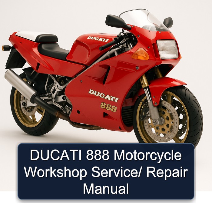 DUCATI 888 Motorcycle Workshop Service/ Repair Manual