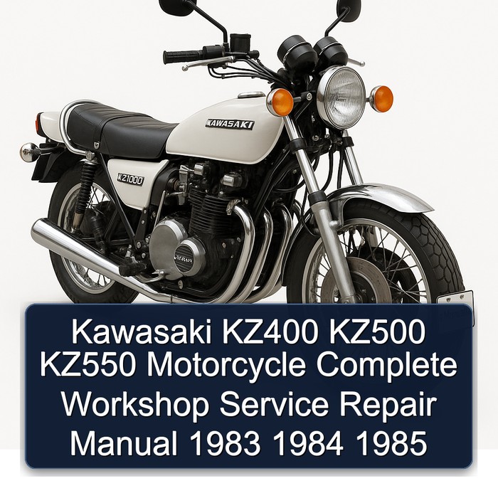 Kawasaki KZ400 KZ500 KZ550 Motorcycle Complete Workshop Service Repair Manual 1983 1984 1985