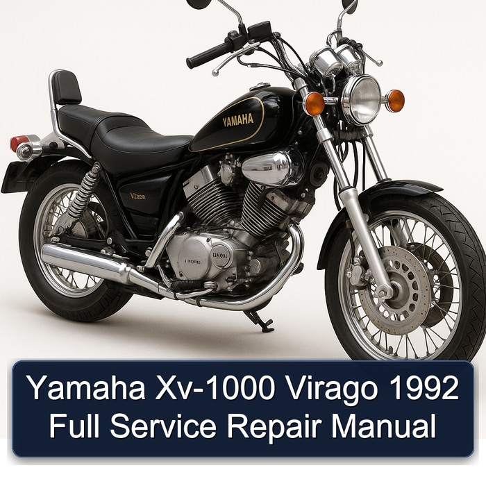 Yamaha Xv-1000 Virago 1992 Full Manual de servicio y reparación
