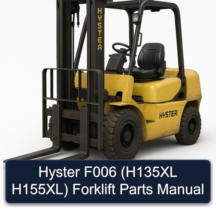 Manual de Partes para Montacargas Hyster F006 (H135XL H155XL)