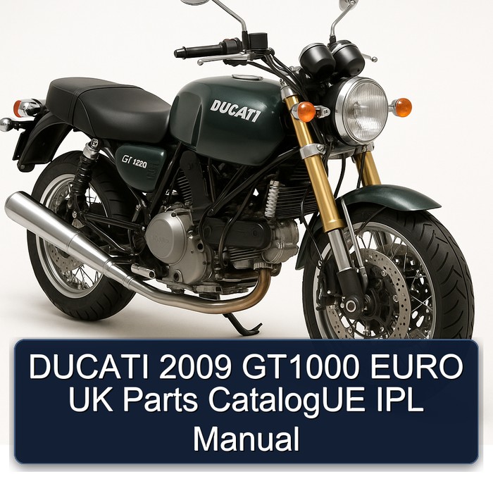 DUCATI 2009 GT1000 EURO UK Parts CatalogUE IPL Manual