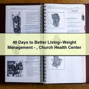 40 Days to Better Living--Weight Management-Church Health Center PDF Download