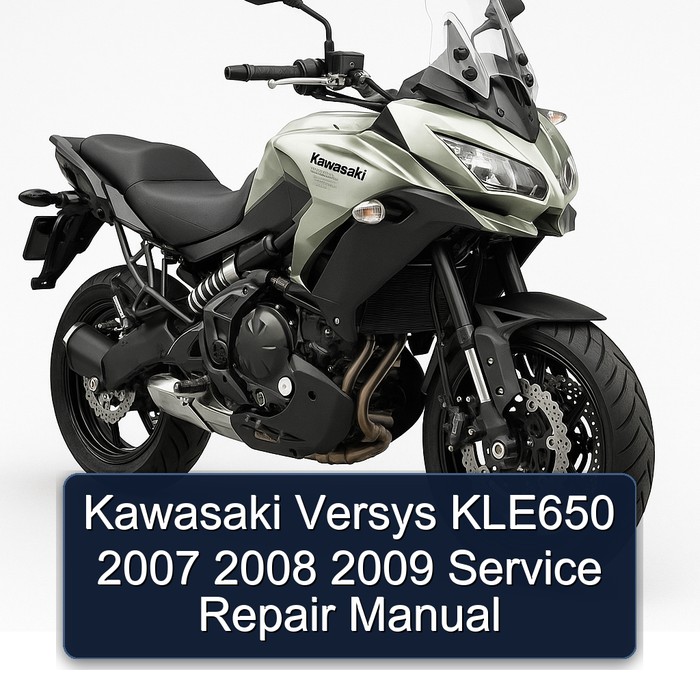 Kawasaki Versys KLE650 2007 2008 2009 Manual de servicio y reparación
