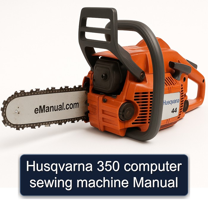 Husqvarna 350 computer sewing machine Manual