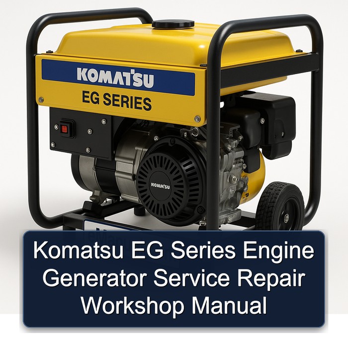 Komatsu EG Series Engine Generator Service Repair Workshop Manual
