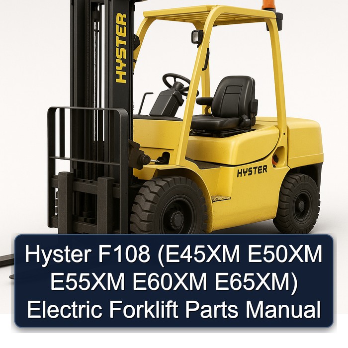 Manual de Partes para Carretilla Elevadora Eléctrica Hyster F108 (E45XM E50XM E55XM E60XM E65XM)
