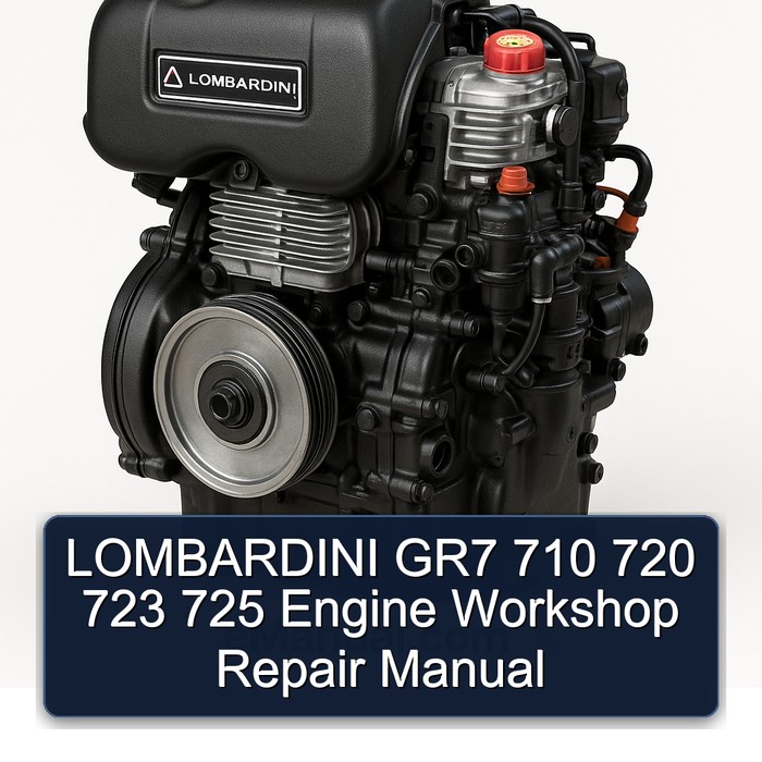 Manual de Reparación de Taller para Motores LOMBARDINI GR7 710 720 723 725