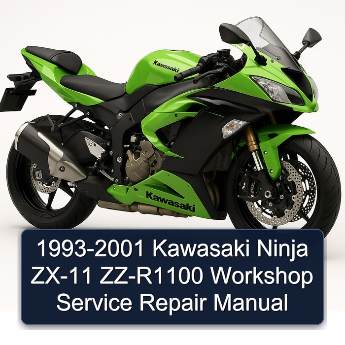 1993-2001 Kawasaki Ninja ZX-11 ZZ-R1100 Workshop Manual de servicio y reparación