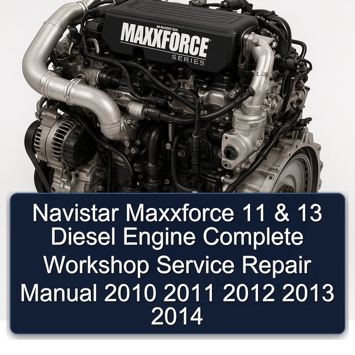 Manual de Reparación Completo para Taller de Motores Diesel Navistar Maxxforce 11 & 13, 2010-2014