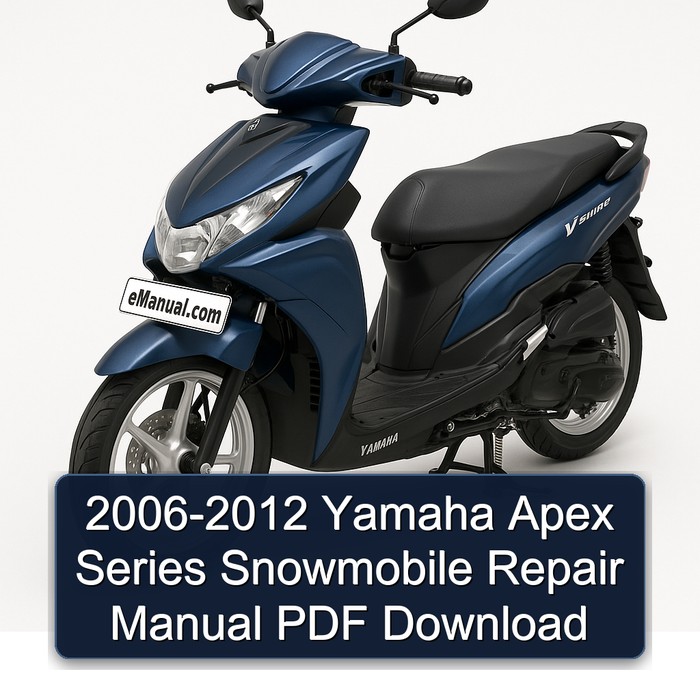 2006-2012 Yamaha Apex Series Snowmobile Repair Manual PDF Download
