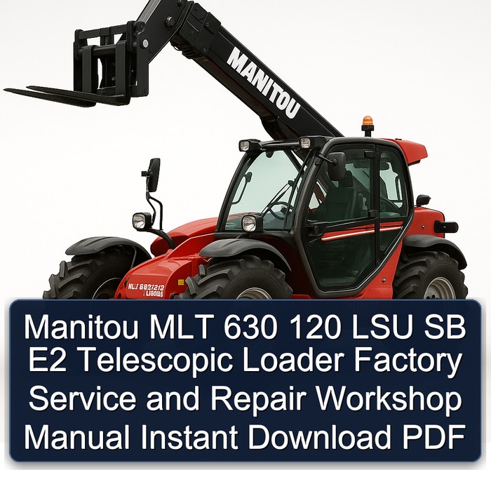 Manitou MLT 630 120 LSU SB E2 Telescopic Loader Factory Service and Repair Workshop Manual Instant Download PDF
