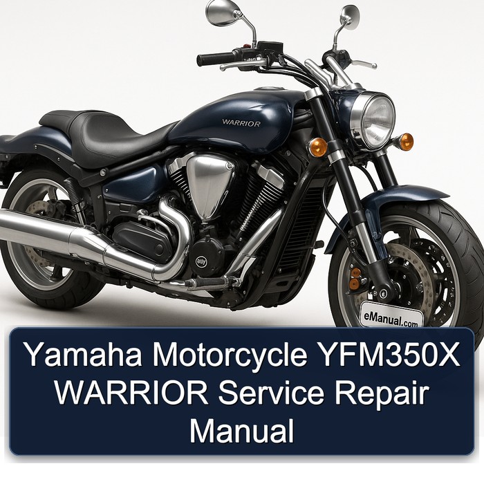 Yamaha Motorcycle YFM350X WARRIOR Manual de servicio y reparación