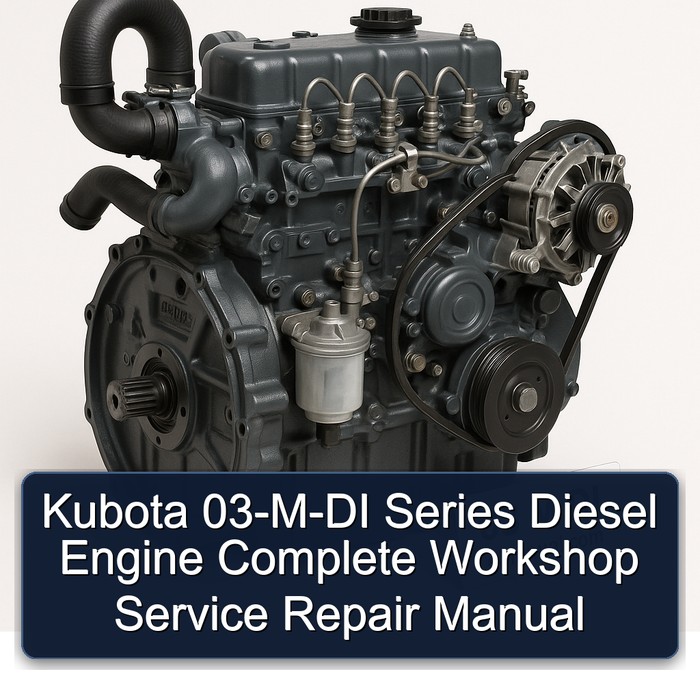Kubota 03-M-DI Series Diesel Engine Manual completo de servicio y reparación del taller