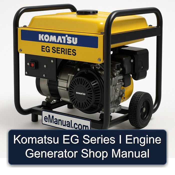 Komatsu EG Series I Engine Generator Shop Manual