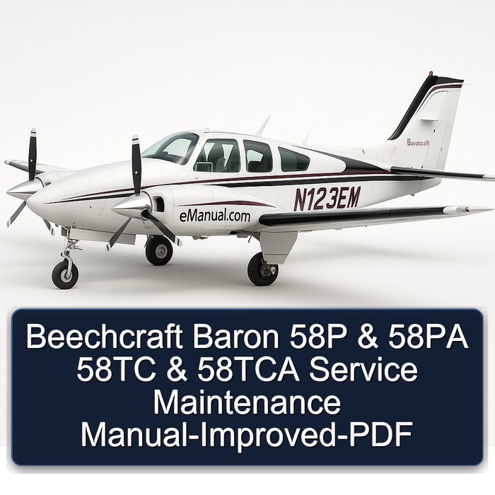 Beechcraft Baron 58P & 58PA 58TC & 58TCA Service Maintenance Manual-Improved-PDF