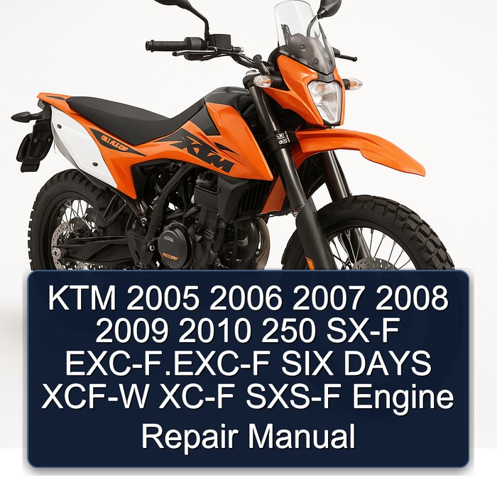 KTM 2005 2006 2007 2008 2009 2010 250 SX-F EXC-F.EXC-F SIX DAYS XCF-W XC-F SXS-F Engine Repair Manual