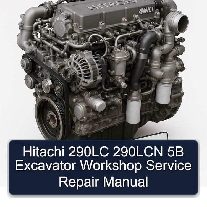 Hitachi 290LC 290LCN 5B Excavator Workshop Service Repair Manual