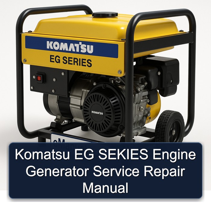 Komatsu EG SEKIES Engine Generator Service Repair Manual