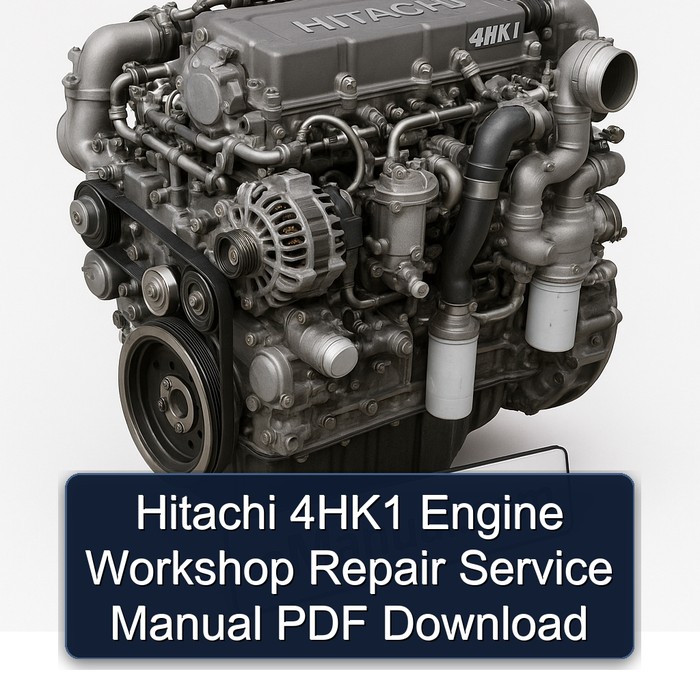 Hitachi 4HK1 Engine Workshop Repair Service Manual PDF Download