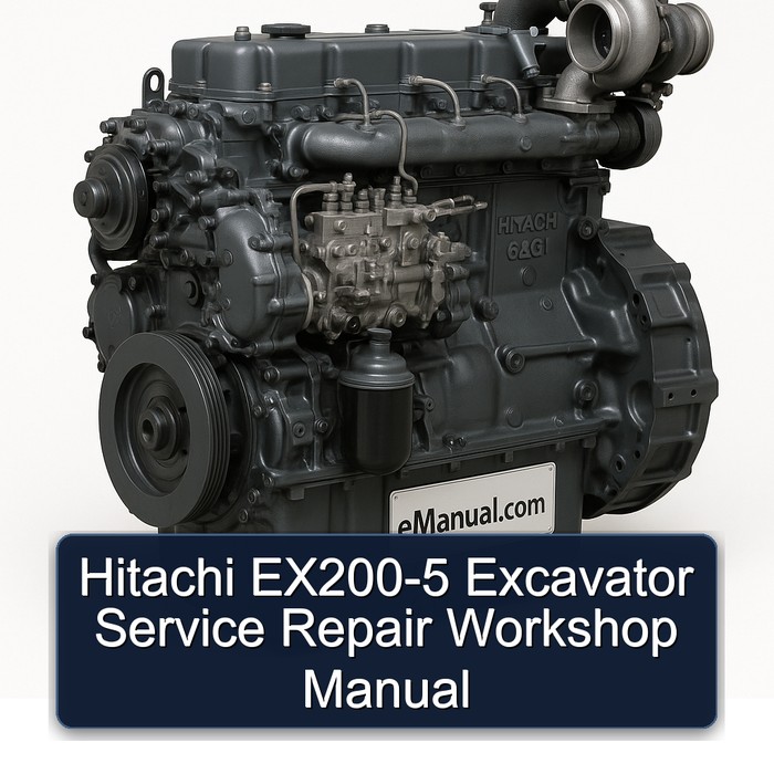 Hitachi EX200-5 Excavator Service Repair Workshop Manual 