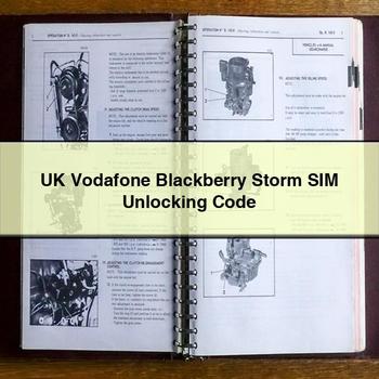 Uk Vodafone Blackberry Storm Sim Unlocking Code PDF Download