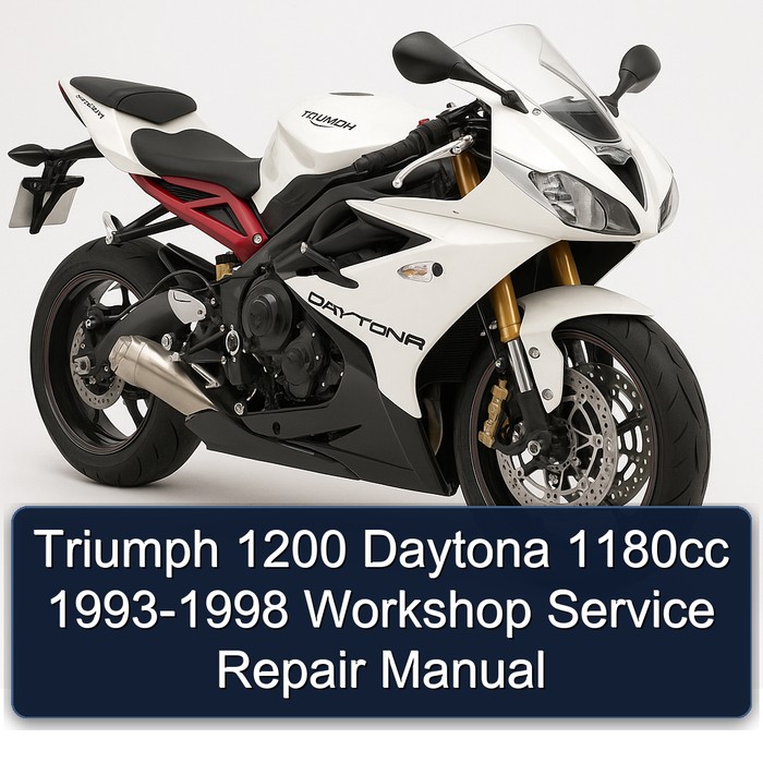 Triumph 1200 Daytona 1180cc 1993-1998 Workshop Manual de servicio y reparación