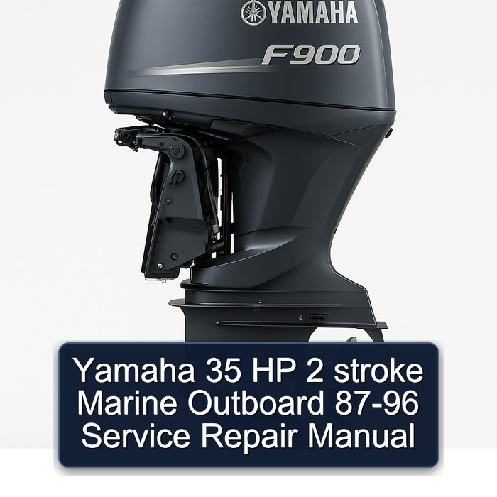 Yamaha 35 HP 2 stroke Marine Outboard 87-96 Service Repair Manual 