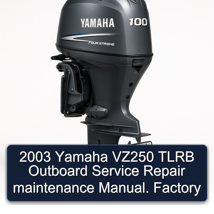 2003 Yamaha VZ250 TLRB Outboard Service Repair maintenance Manual. Factory 