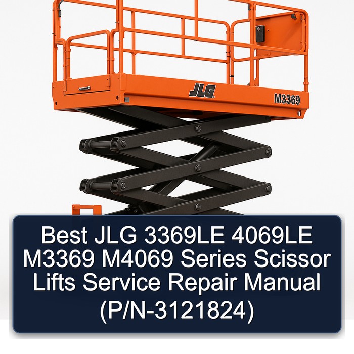 Best JLG 3369LE 4069LE M3369 M4069 Series Scissor Lifts Service Repair Manual (P/N-3121824) 
