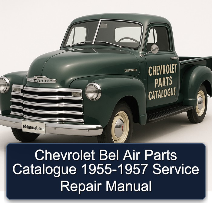 Chevrolet Bel Air Parts Catalogue 1955-1957 Manual de servicio y reparación