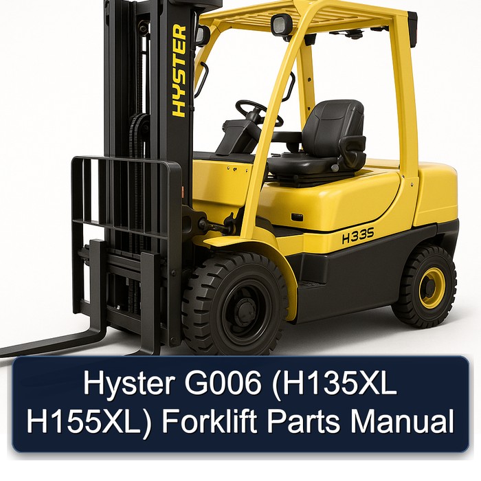 Hyster Gabelstapler Ersatzteilhandbuch G006 (H135XL/H155XL)