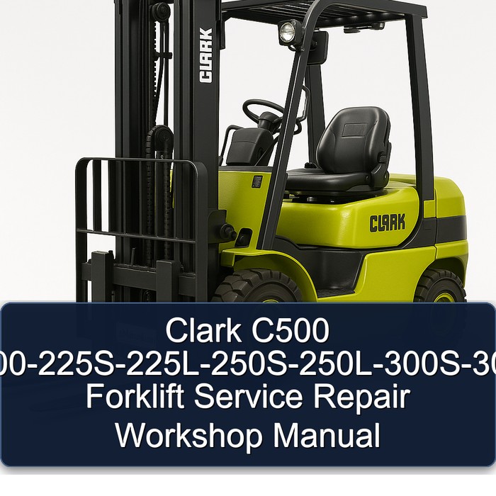 Manual de Servicio y Reparación de Montacargas Clark C500