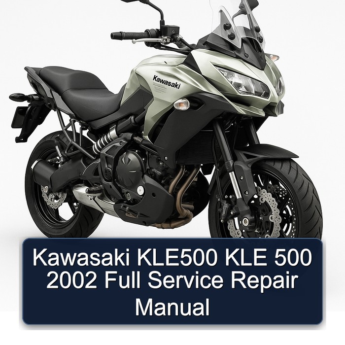 Kawasaki KLE500 KLE 500 2002 Full Manual de servicio y reparación
