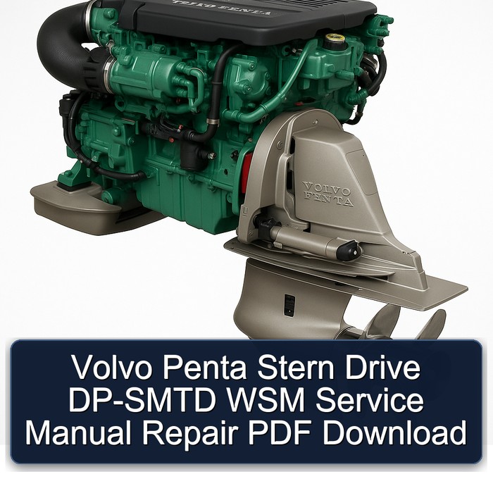 Volvo Penta Stern Drive DP-SMTD WSM Service Manual Repair PDF Download