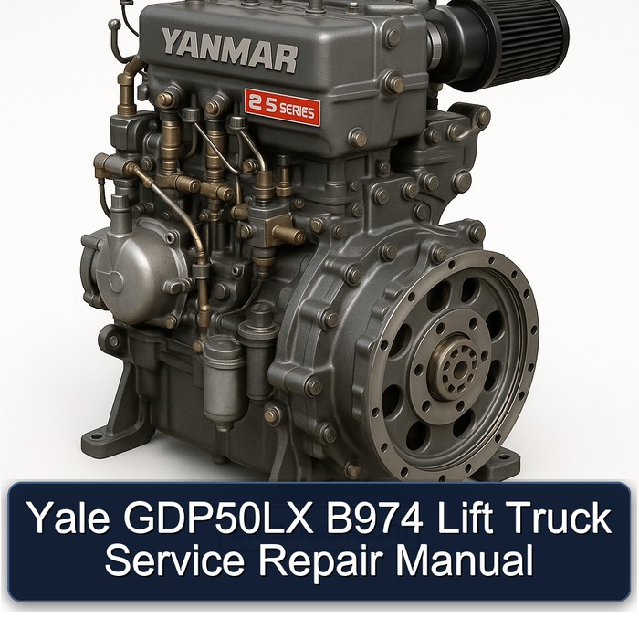 Yale GDP50LX B974 Lift Truck Service Repair Manual 