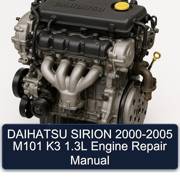 Manual de Reparación del Motor Daihatsu Sirion 2000-2005 M101 K3 1.3L