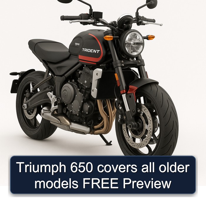 Triumph 650 covers all older models FREE Preview
