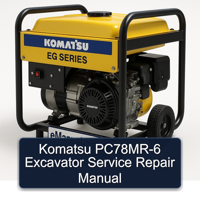 Komatsu PC78MR-6 Excavator Service Repair Manual
