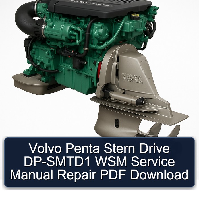 Volvo Penta Stern Drive DP-SMTD1 WSM Service Manual Repair PDF Download