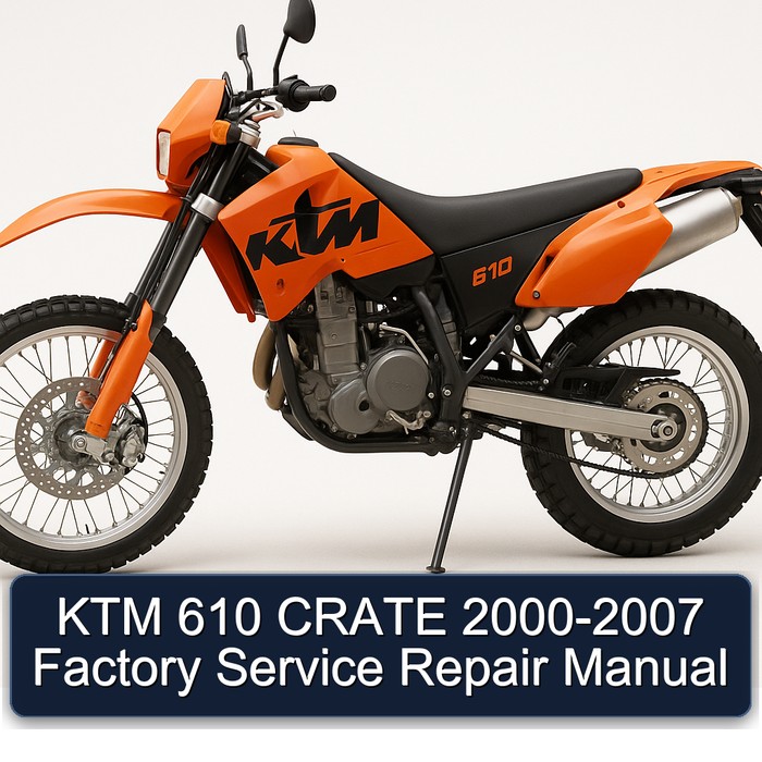 KTM 610 CRATE 2000-2007 Factory Manual de servicio y reparación