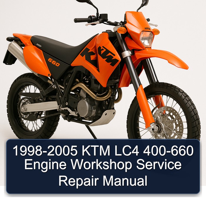 1998-2005 KTM LC4 400-660 Engine Workshop Manual de servicio y reparación