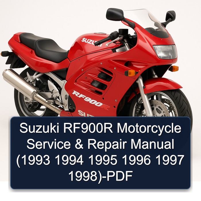 Suzuki RF900R Motorcycle Manual de servicio y reparación (1993 1994 1995 1996 1997 1998)-PDF