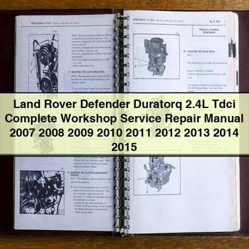 Land Rover Defender Duratorq 2.4L Tdci Workshop Service Repair Manual PDF Download