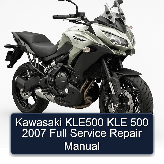 Kawasaki KLE500 KLE 500 2007 Full Manual de servicio y reparación