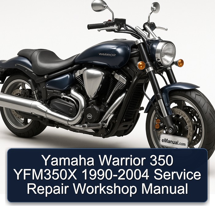 Yamaha Warrior 350 YFM350X 1990-2004 Service Repair Workshop Manual 