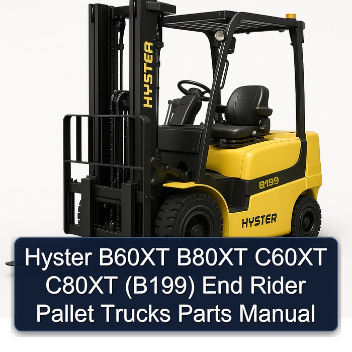Ersatzteilhandbuch für Hyster Endlos-Gabelstapler B60XT, B80XT, C60XT, C80XT (B199)