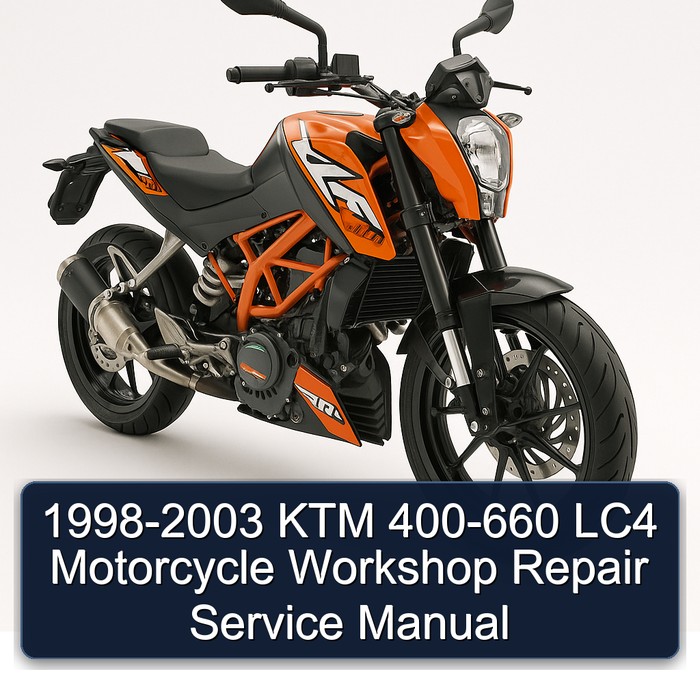 1998-2003 KTM 400-660 LC4 Motorcycle Workshop Repair Service Manual