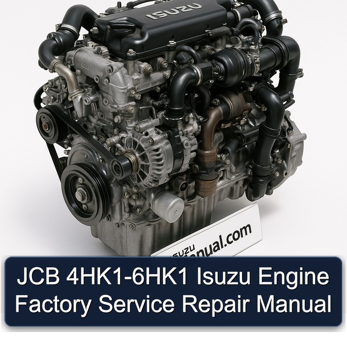 JCB 4HK1-6HK1 Isuzu Engine Factory Service Repair Manual 