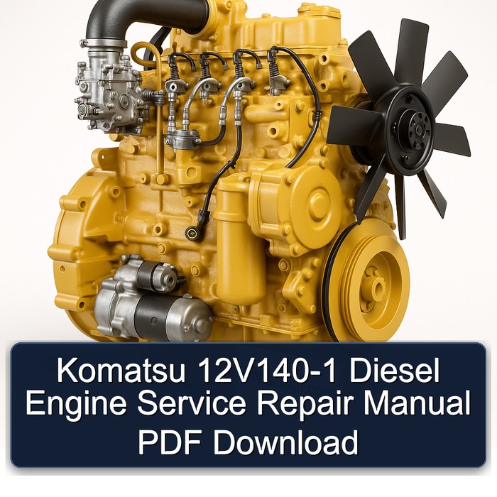 Komatsu 12V140-1 Diesel Engine Service Repair Manual PDF Download
